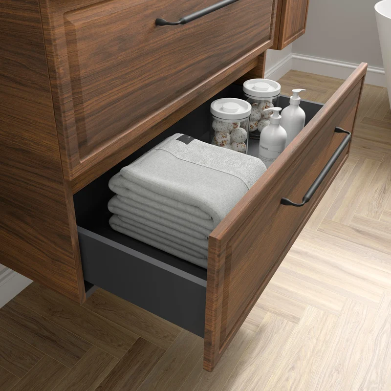 Mueble de Baño RUNA de Salgar con Lavabo Sobre Encimera. 4 Acabados, de 60 a 140 cm