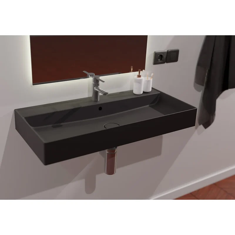 Lavabo Suspendido Dukan Fossil Natura Blanco Mate
