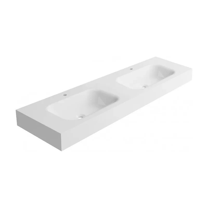 Lavabo Suspendido Malik Fossil Natura Blanco Mate