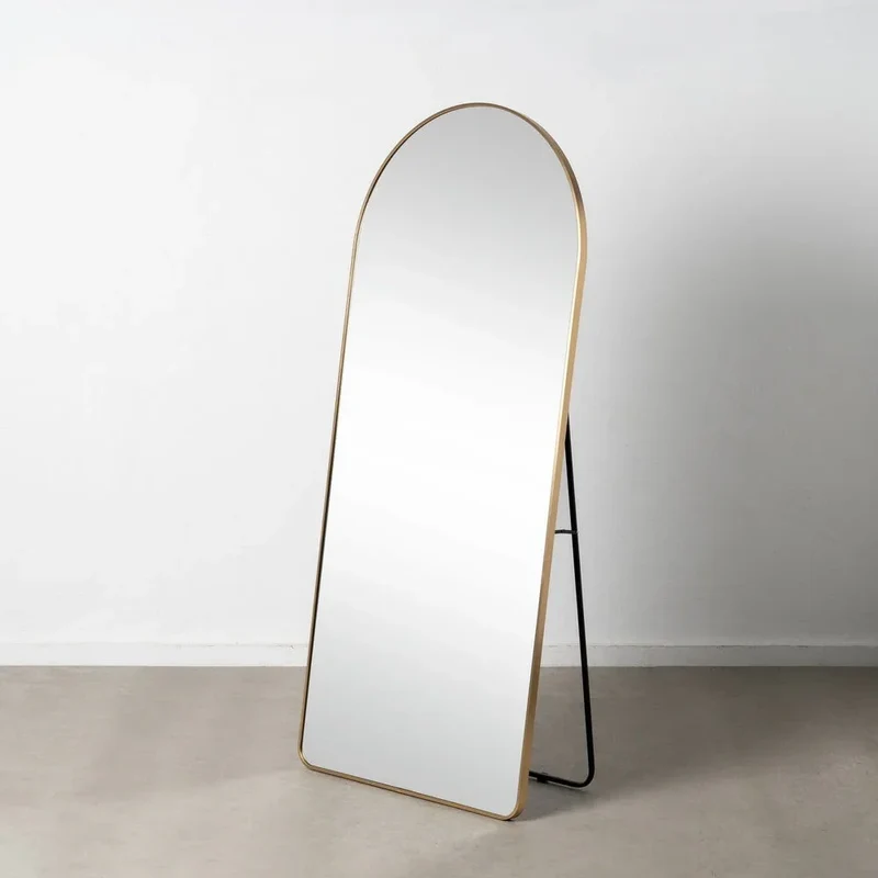 Espejo de Aluminio Oro con Cristal Elegancia