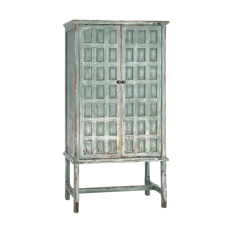 Armario de madera de pino reciclada 96x45x181cm - SILO