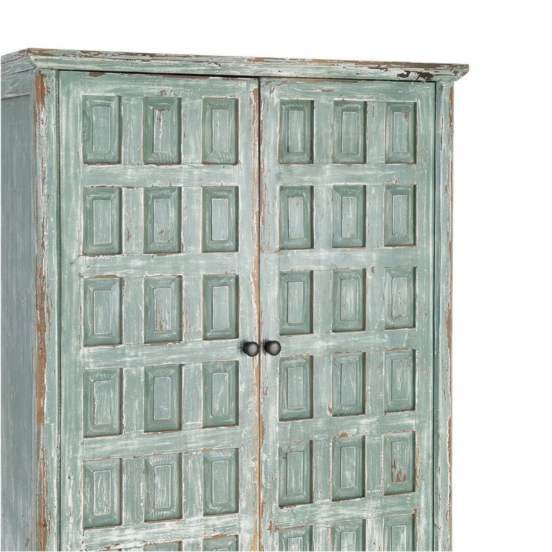 Armario de madera de pino reciclada 96x45x181cm - SILO
