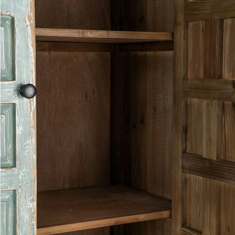 Armario de madera de pino reciclada 96x45x181cm - SILO