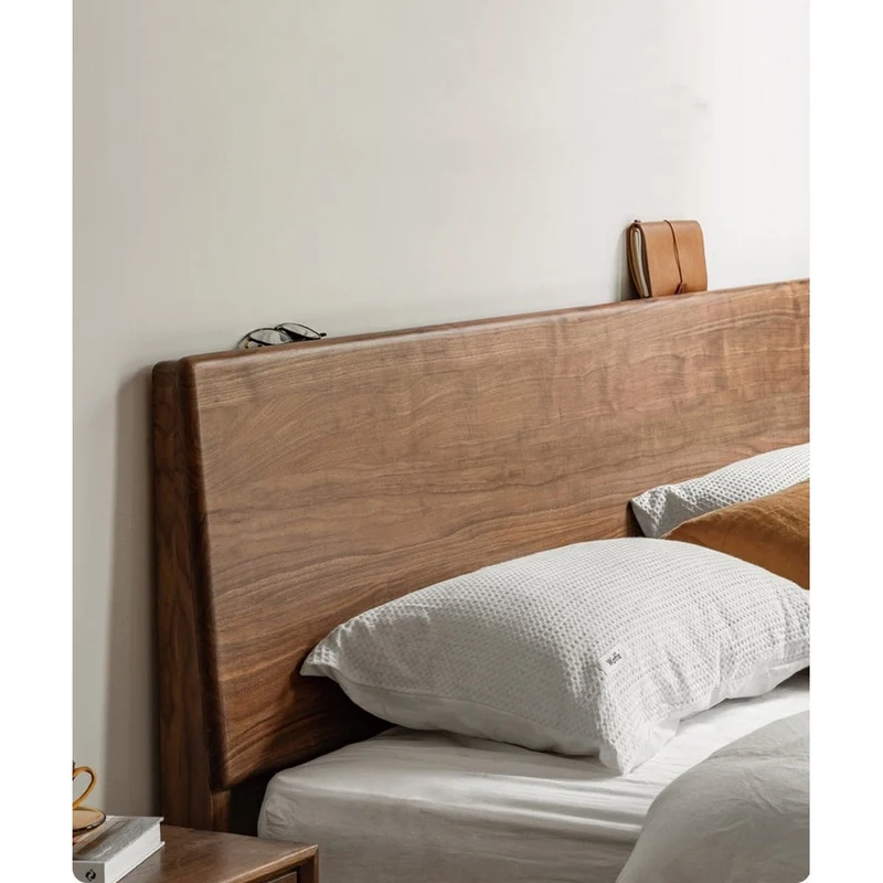 Cascade Dark Walnut Wood Bed Frame