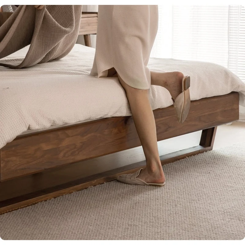 Cascade Dark Walnut Wood Bed Frame