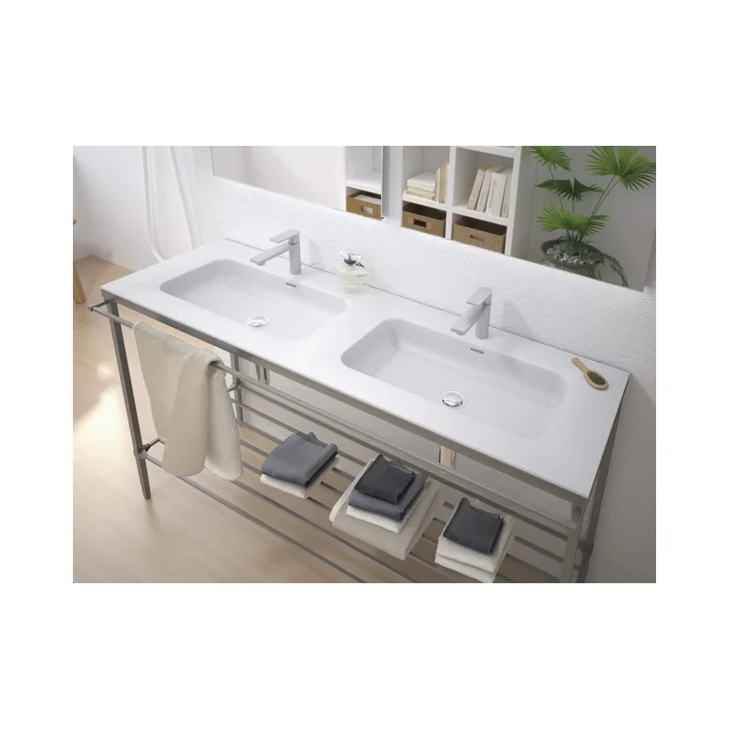 Lavabo de Baño Shiba Fossil Natura Blanco Brillo