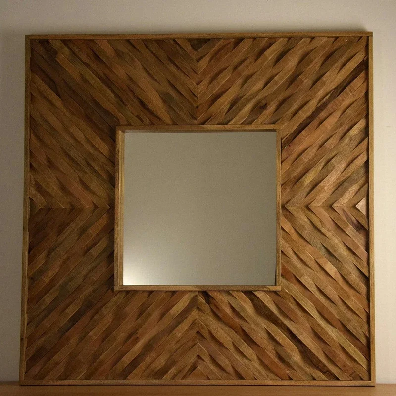 Espejo Madera Cuadrado - Quadratum