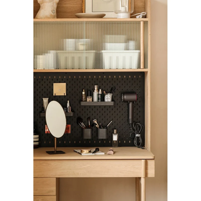 Hobby Hub Creative Oak Wood Workspace Desk