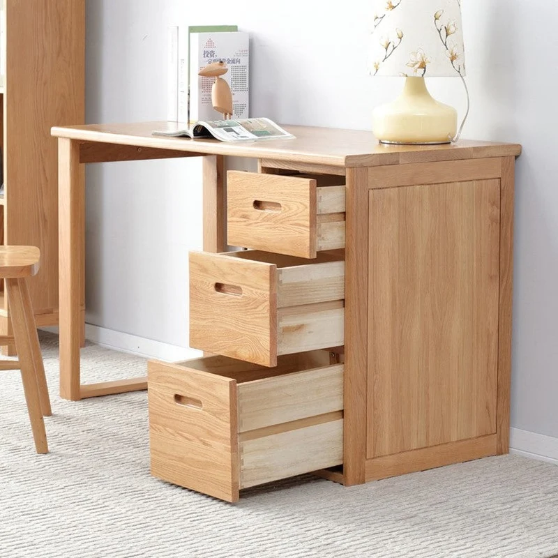 Classy Corner Writing Oak Wood Desk