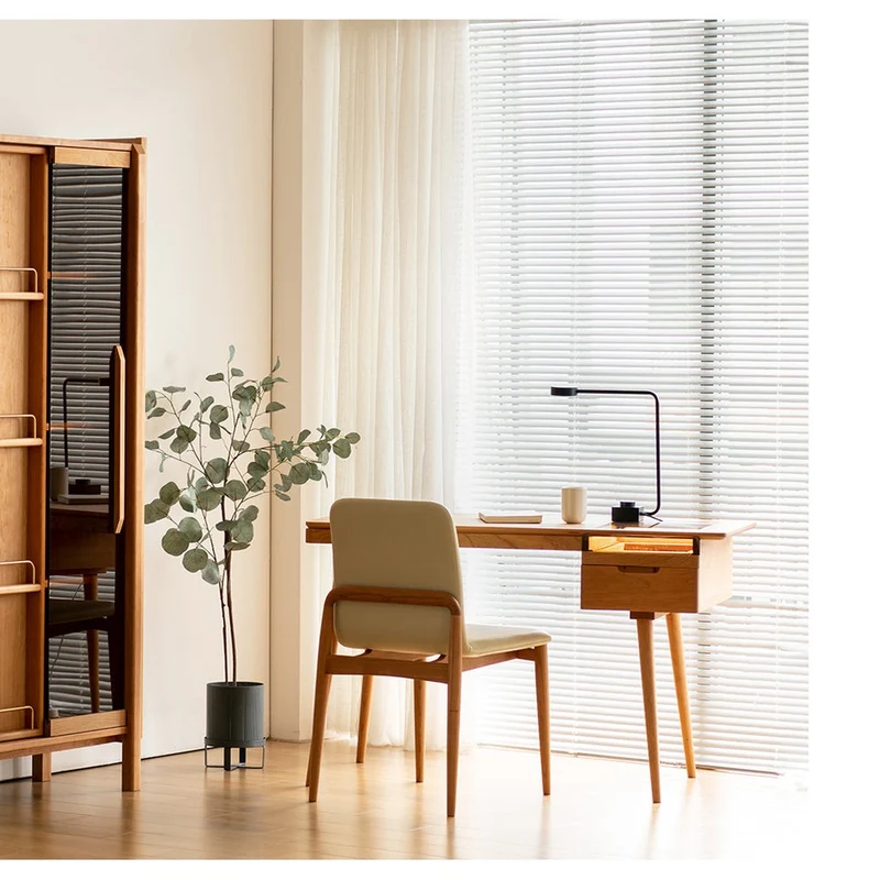 Trendy Oak Wood Writing Desk for Modern Homes