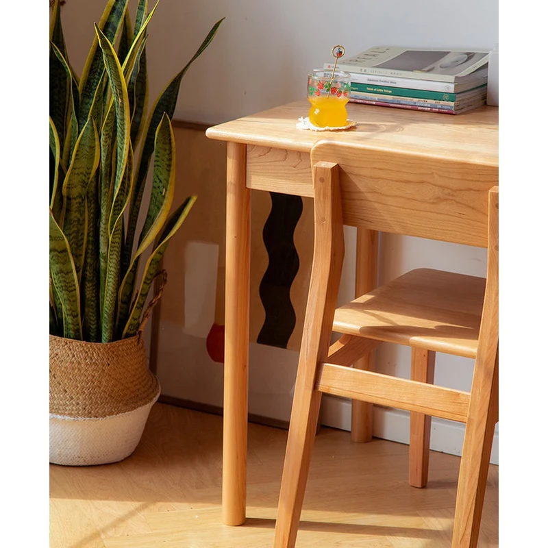 Twin Task Solid Cherry Wood Writing Desk