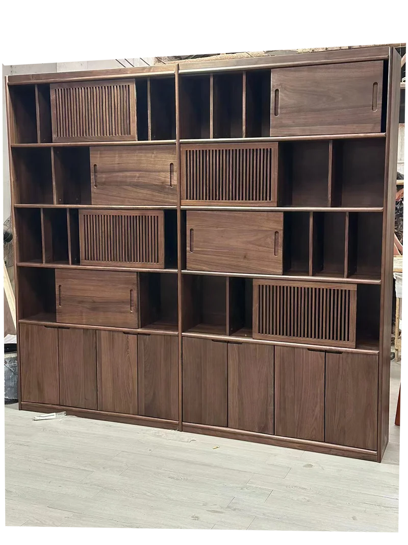 Haven Custom Big Walnut Bookcase