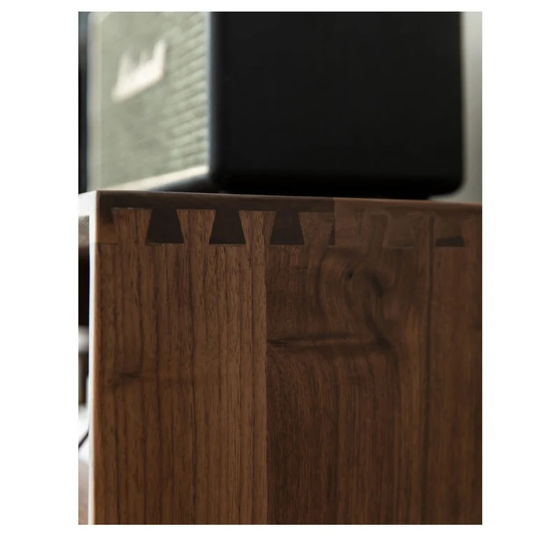 Solara Multi-Layers Style Black Walnut Wood Bookcase