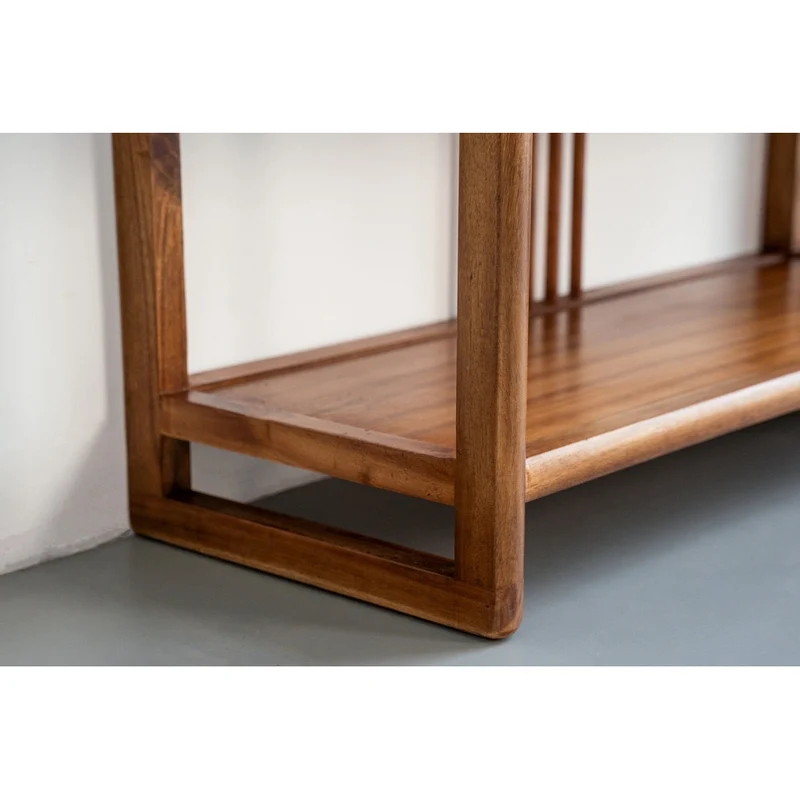 Zenith Open Framework South American Walnut Wood Bookcase