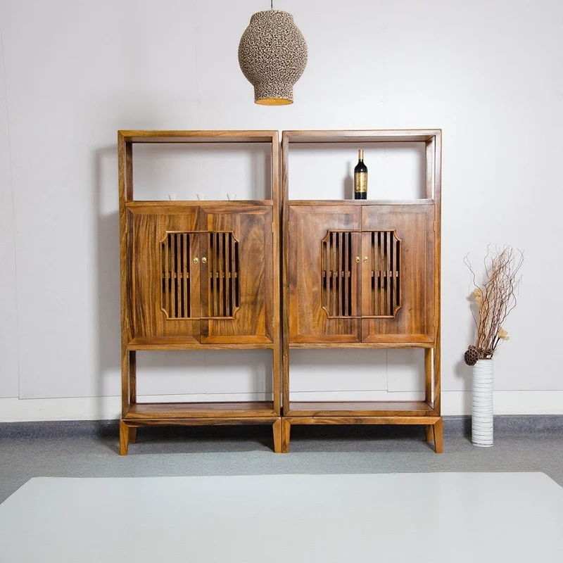 Early Exquisite Africa Walnut Wood Bookcase