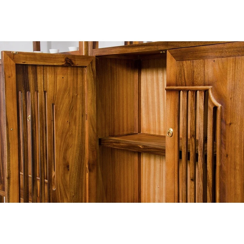 Early Exquisite Africa Walnut Wood Bookcase