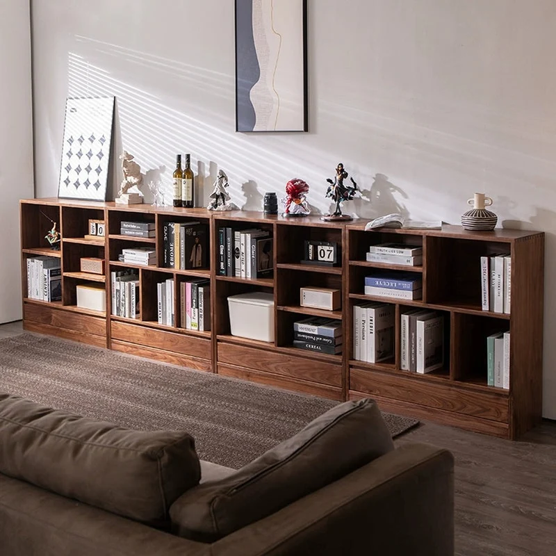 Harmonic Solid Walnut Square Bookcase
