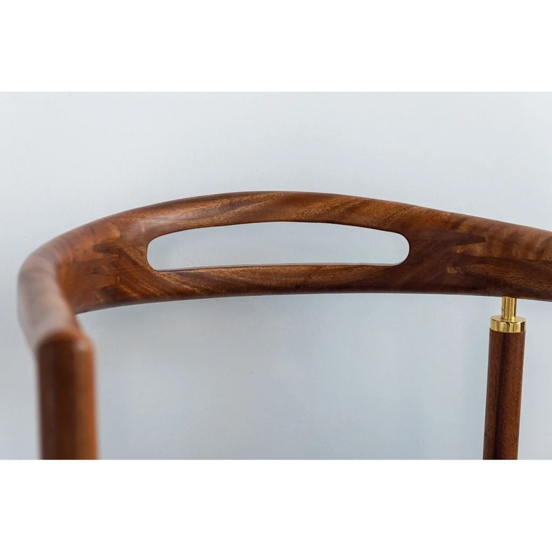 New Design Modern Simple Walnut Wood Armchair