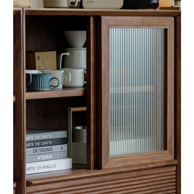 Crescendo Solid Walnut Wood Cube Bookcase