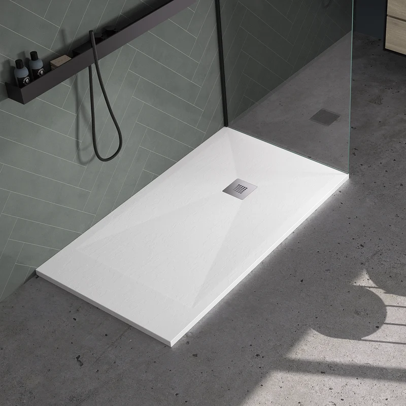 Plato de ducha STONE COAT de Neutrum en Carga mineral.