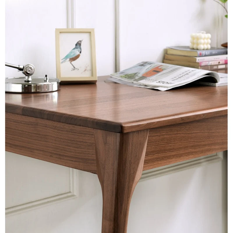 Midnight Majesty Black Walnut Wood Desk