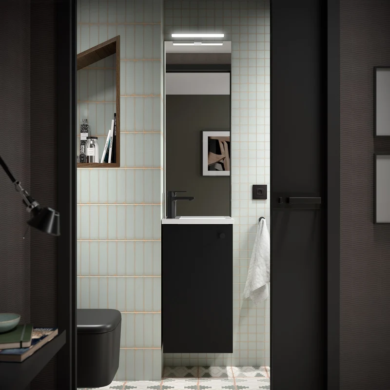 Mueble de baño Compacto MARVILLE con Lavabo (72x40x22 cm)
