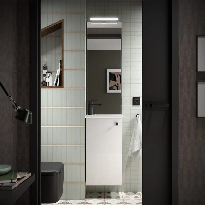Mueble de baño Compacto MARVILLE con Lavabo (72x40x22 cm)