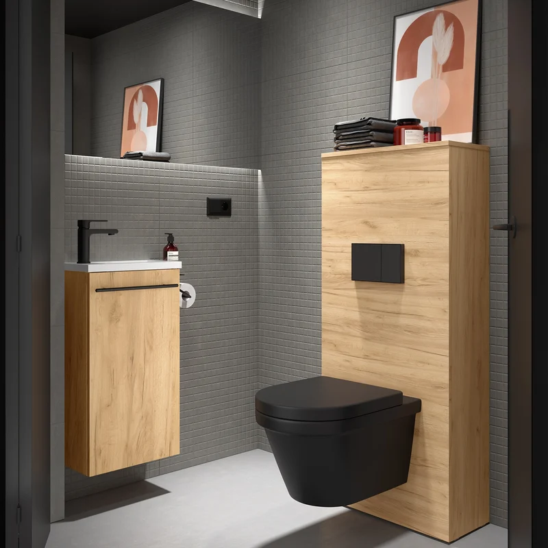Mueble de baño Compacto MARVILLE con Lavabo (72x40x22 cm)