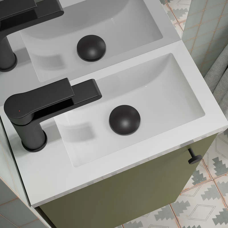 Mueble de baño Compacto MARVILLE con Lavabo (72x40x22 cm)