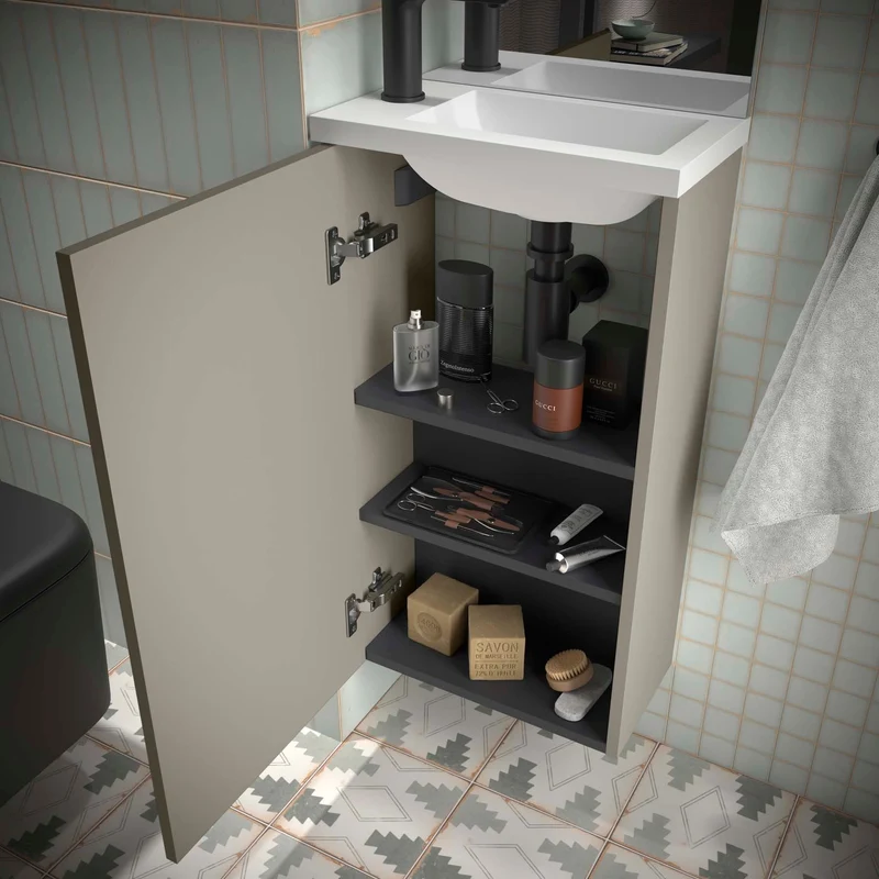 Mueble de baño Compacto MARVILLE con Lavabo (72x40x22 cm)