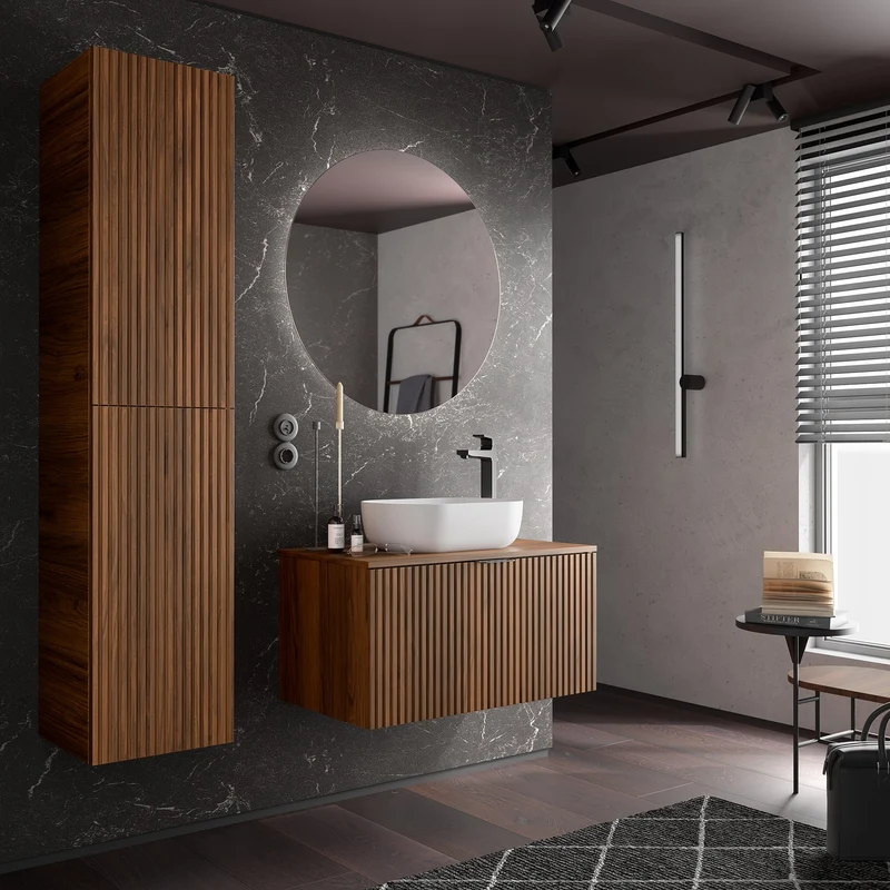 Mueble de Baño BIBA de Salgar | 1 Cajón con Encimera – Diseño 3D Moderno