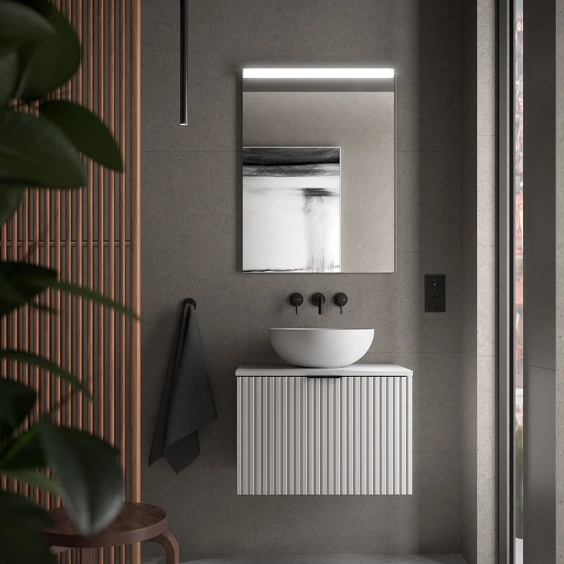 Mueble de Baño BIBA de Salgar | 1 Cajón con Encimera – Diseño 3D Moderno