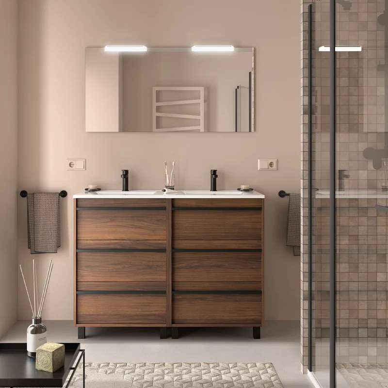 Mueble de Baño ATTILA de 3 Cajones con Lavabo Integrado | Diseño Urbano y Minimalista