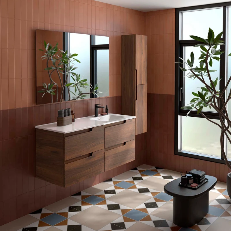 Conjunto VIMA de Salgar | 4 Cajones con Lavabo Desplazado | 120 cm | 4 acabados