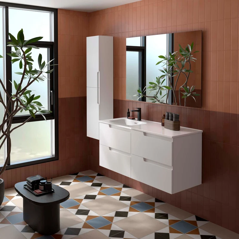 Conjunto VIMA de Salgar | 4 Cajones con Lavabo Desplazado | 120 cm | 4 acabados