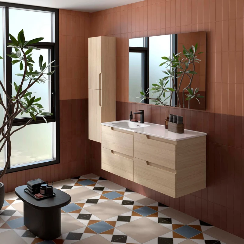 Conjunto VIMA de Salgar | 4 Cajones con Lavabo Desplazado | 120 cm | 4 acabados