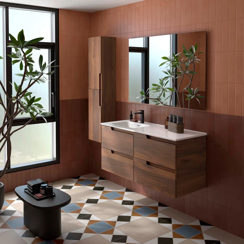 Conjunto VIMA de Salgar | 4 Cajones con Lavabo Desplazado | 120 cm | 4 acabados