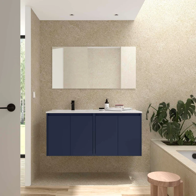 Conjunto de Baño NOJA 120 cm Salgar | 4 Puertas + Lavabo Desplazado