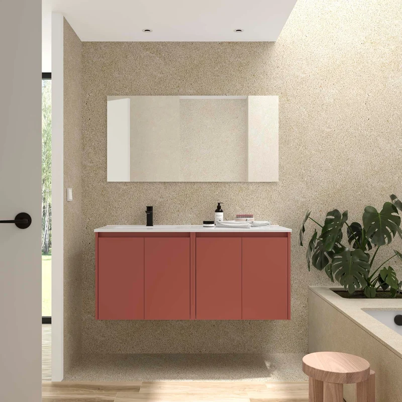 Conjunto de Baño NOJA 120 cm Salgar | 4 Puertas + Lavabo Desplazado