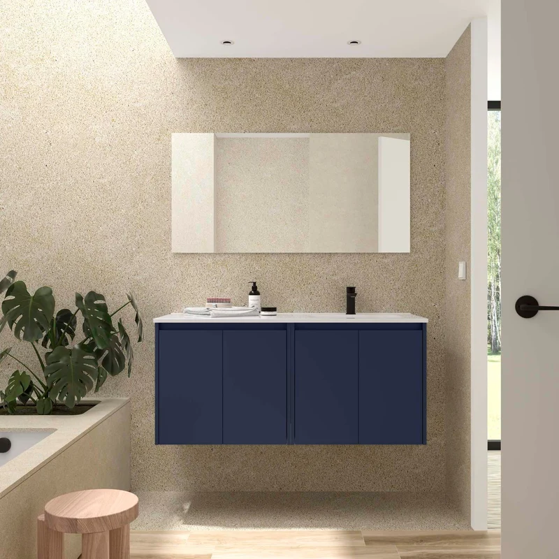 Conjunto de Baño NOJA 120 cm Salgar | 4 Puertas + Lavabo Desplazado