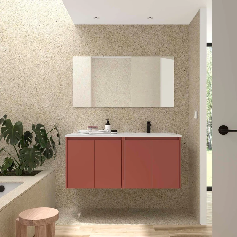 Conjunto de Baño NOJA 120 cm Salgar | 4 Puertas + Lavabo Desplazado