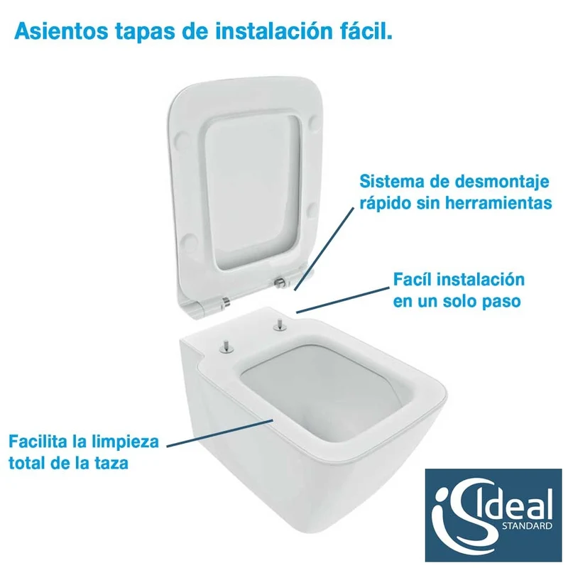 Inodoro A Suelo para cisterna empotrada CONNECT Ideal Standard