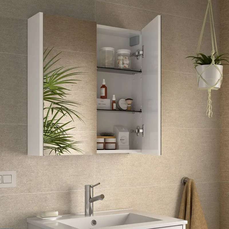 Armario de Baño con Espejo SCHWAN de Salgar | 2 Puertas de Cristal