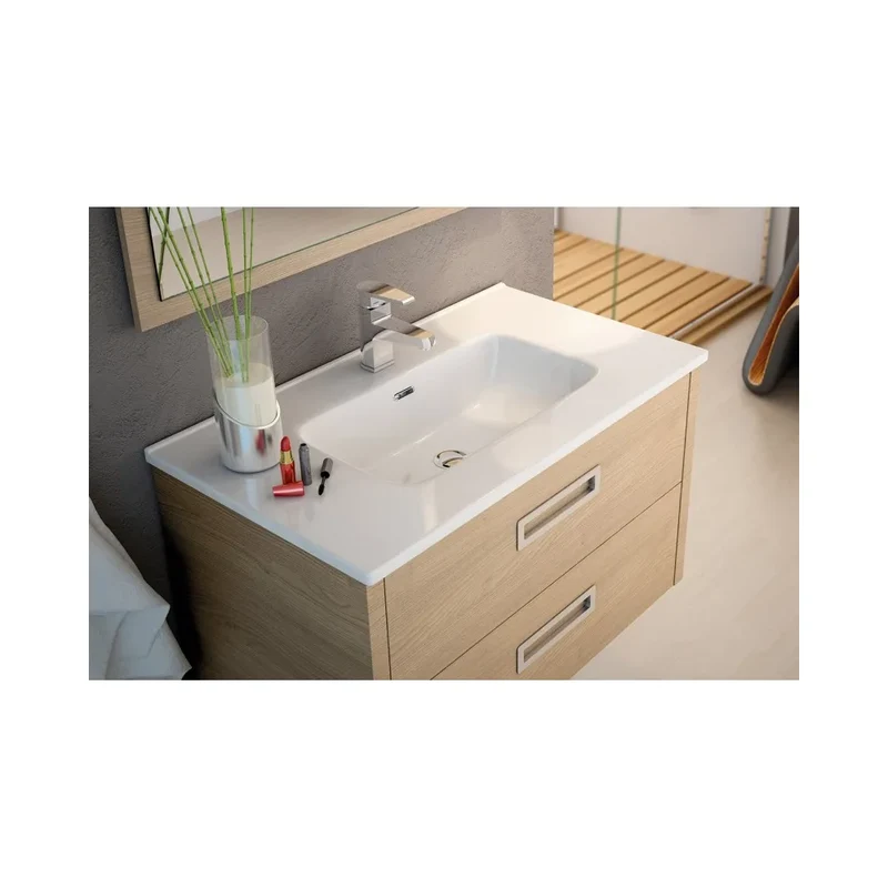 Lavabo Sobre Encimera Shiba Fossil Natura Blanco Brillo