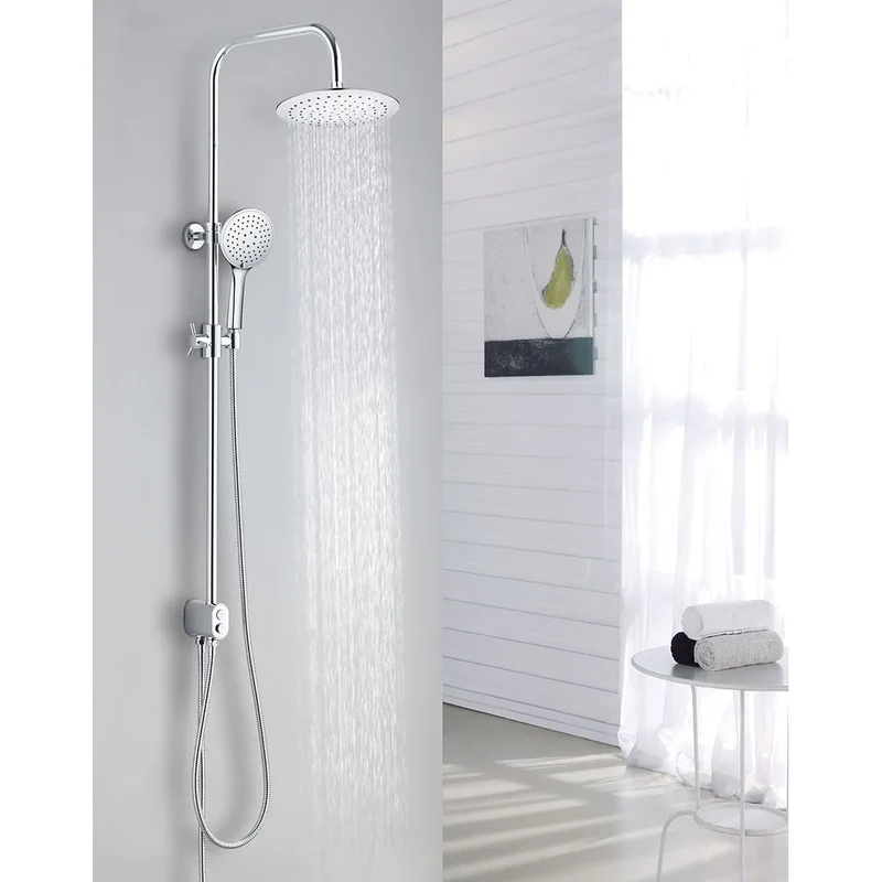 Columna de Ducha Monomando Design Fossil Natura Cromado Brillo