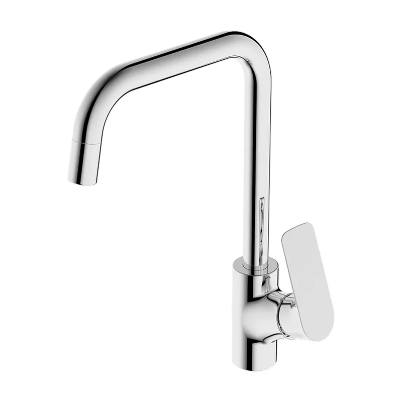 Grifo de Lavabo Monomando Flat Fossil Natura Cromado Brillo