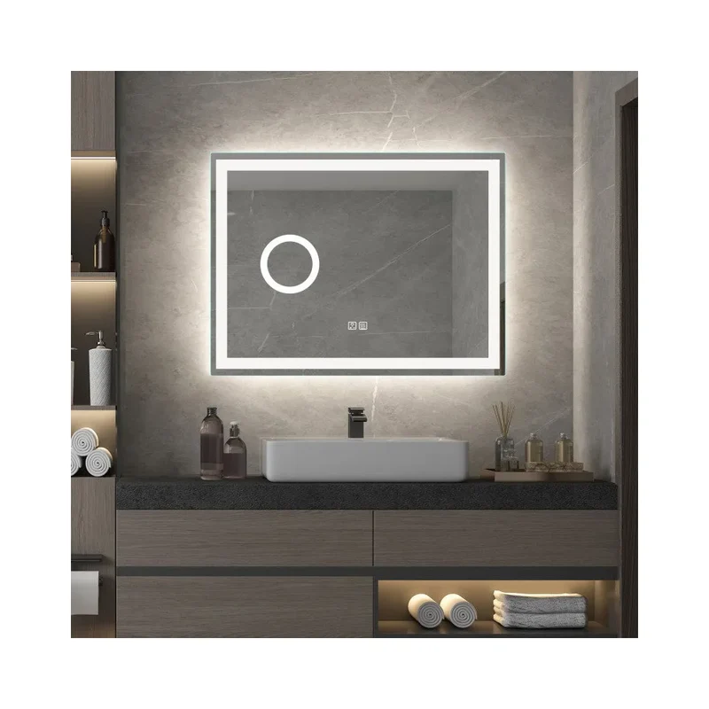 Espejo de Baño LED Antivaho Marco Fossil Natura