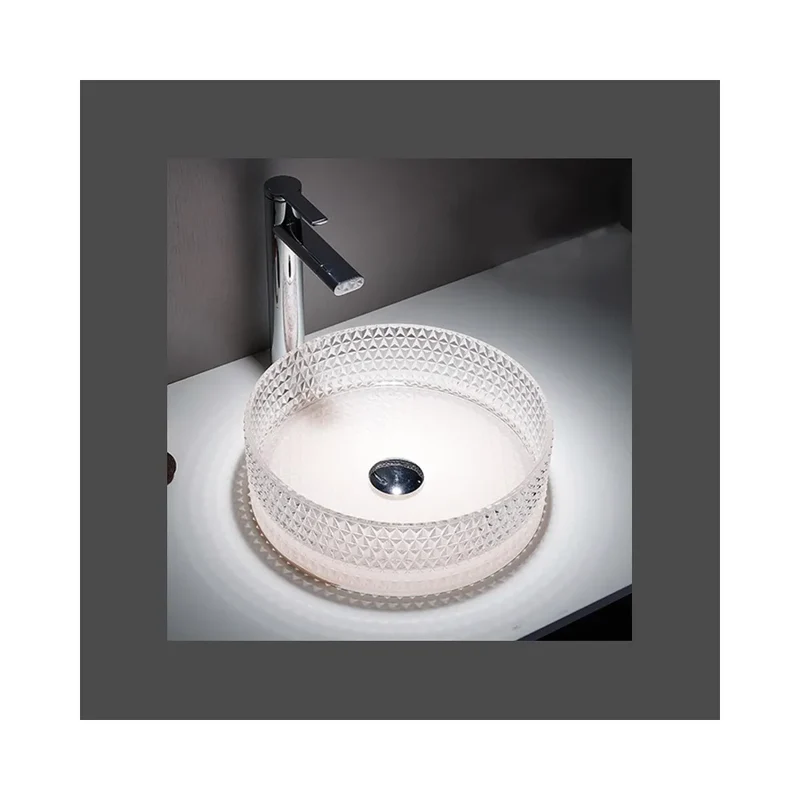 Lavabo Sobre Encimera Queen Fossil Natura Blanco