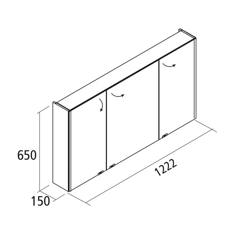 Mueble de Baño con Lavabo Salgar Uniiq 120 cm