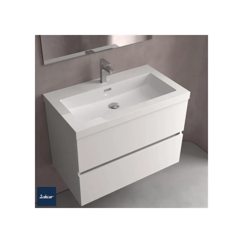 Mueble de Baño con Patas con Lavabo y 3 Cajones Salgar Spirit 100 cm